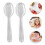 400Pièces Petites Cuillères Claires Pour Glace Pudding 10