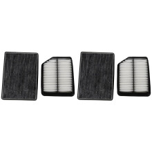 2X Car Engine Air Filters Cabin Air Filters for Grand Vitara 2005-2015 13780-65J00 95861-64J00-SET