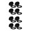 8Pièces Support Noir , Présentoir Multifonction Sport 5
