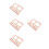 4Pièces Support Bois Réglable Beige Multifonction Pour Maison 4