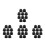 40Pcs Easy Install Plastic Nut Covers for Playground Safety Black 8