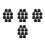 40Pcs Easy Install Plastic Nut Covers for Playground Safety Black 9