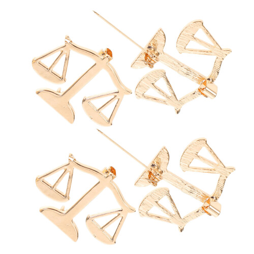 12Pièces Épingle Balance De Justice Accessoire Tenue 1