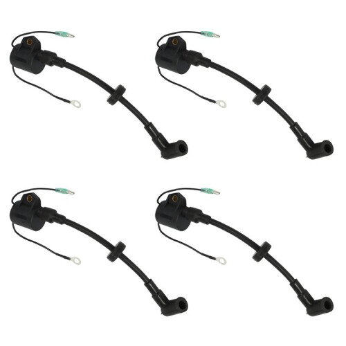 4X Ignition Coil for  61N-85570-00,Ignition Coil Assy for Hidea 2 Stroke 30HP Boat Engine