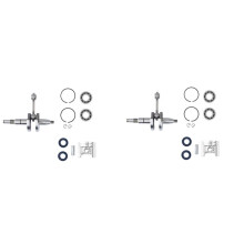 2X Krukas Krukas Lager Oliekeerring & 37mm Zuiger Kit Geschikt voor MS170 MS 170 017 Kettingzaag Motor Motor Onderdelen