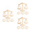 12Pièces Épingle Balance De Justice Accessoire Tenue 8