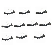 10X 9800661880 1351VF Engine Coolant Water Hose with Metal Clip Lock for C4 207 308
