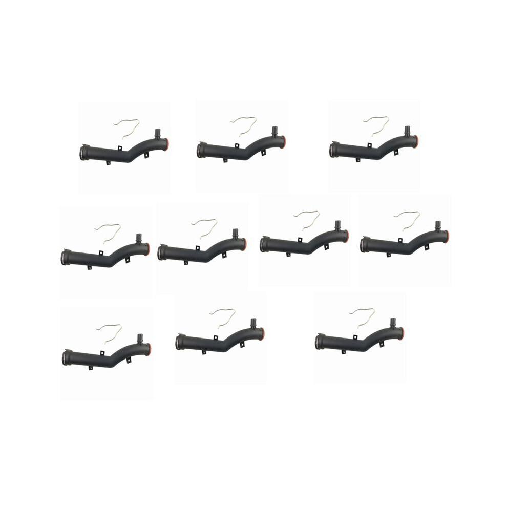 10X 9800661880 1351Vf Engine Coolant Water Hose With Metal Clip Lock For C4 207 308 4712830963870