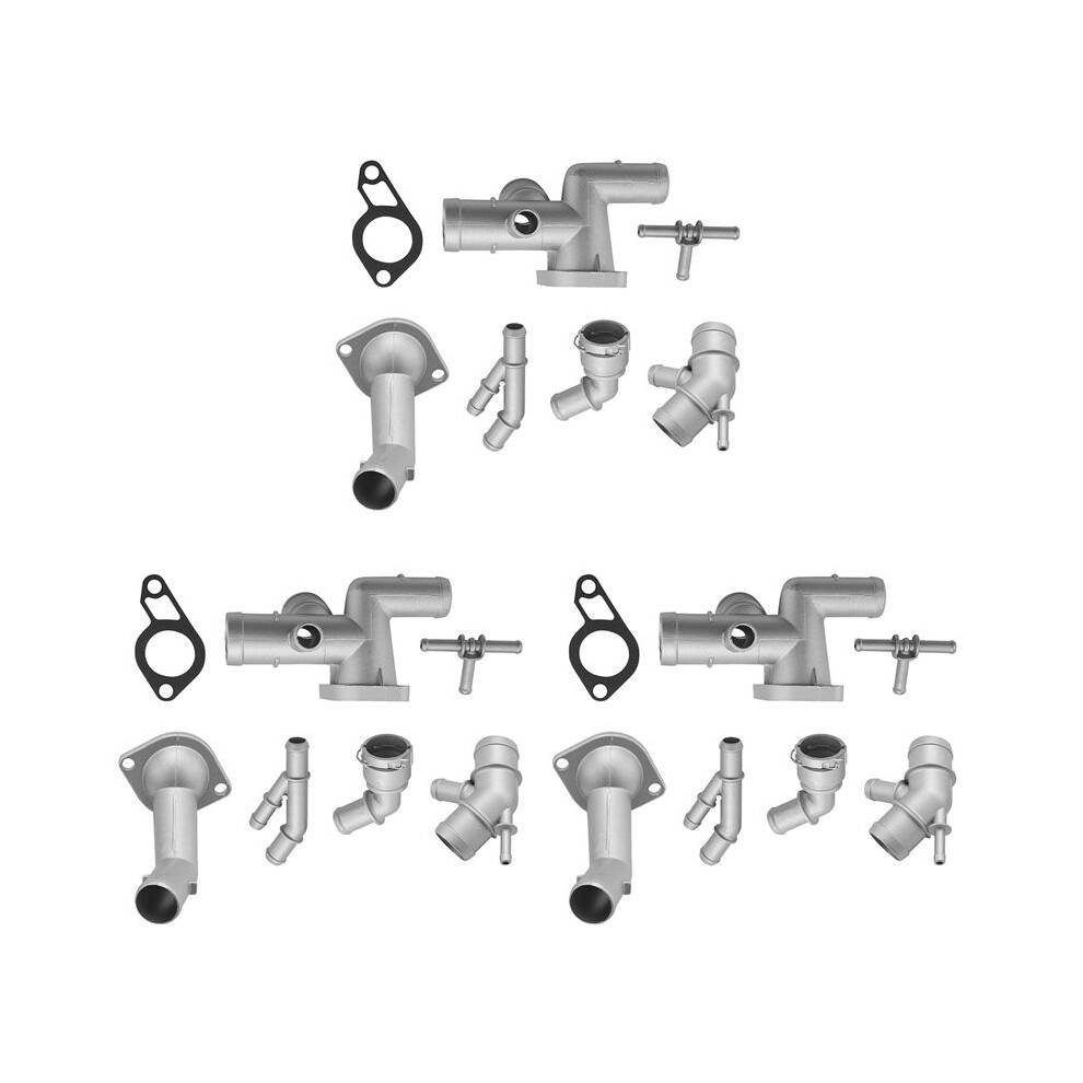 21Pcs Engine Coolant Flange Hose Connector Kits 06A121133j For Mk4 1.8T Tt 2000-2005 1J0121087c 4712099269522