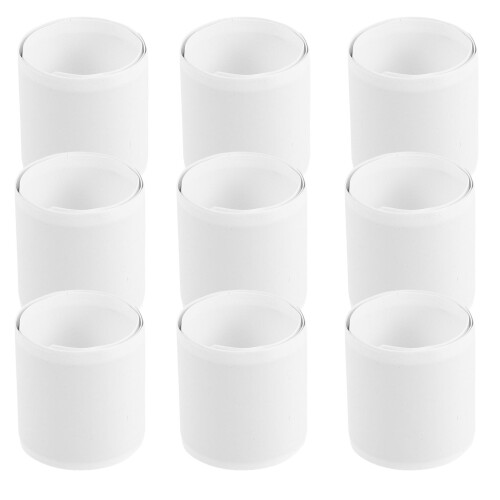 150Pièces Bracelets Snap Blancs En PVC, Design DIY Pour 1