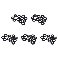 50 Pcs Black Rubber Oil Seal O Shaped Rings Seal Washers 8 x 4 x 2 mm