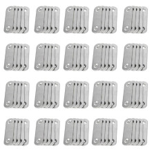 60mm x 16mm Straight Repair Joining Mending Flat Plate Bracket 100Pcs