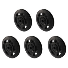 5pcs 95mm Black Bearing Pulley Wheel Cable Gym Equipment Part Wearproof