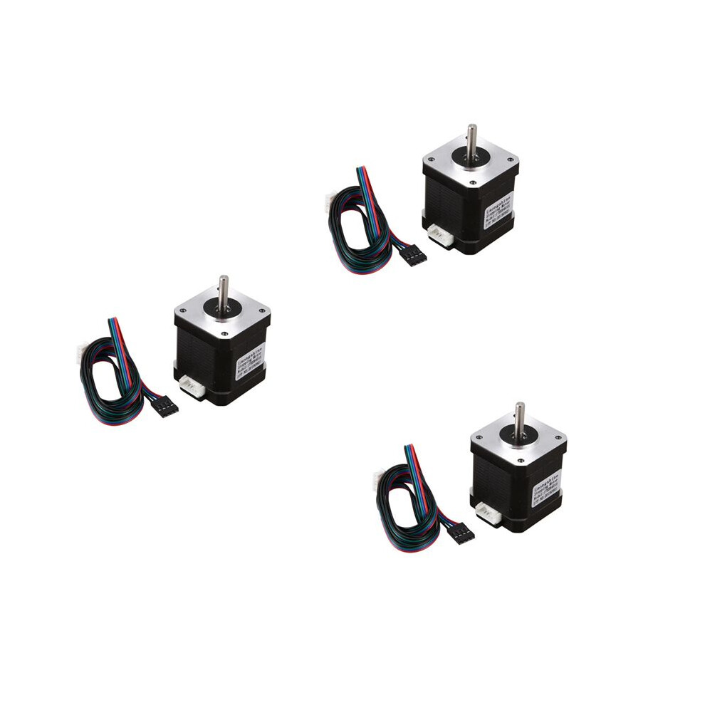 3Pcs Nema 17 Stepper Motor 48Mm Nema17 Motor 42Bygh 2A 4-Lead ( 17Hs8401 ) Motor 1M Cable For 3D Printer Cnc Motor 6133606729762