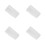 4Pcs Self Adhesive Waterproof Socket Protection Cover White 5