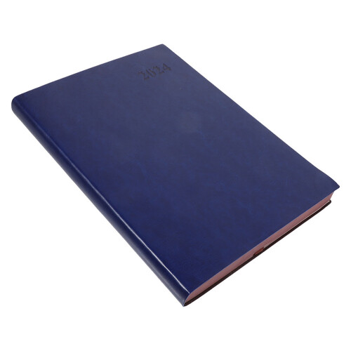 2Pcs Blue Daily Planner Notebook with Artificial Cover 1