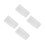 4Pcs Self Adhesive Waterproof Socket Protection Cover White 8