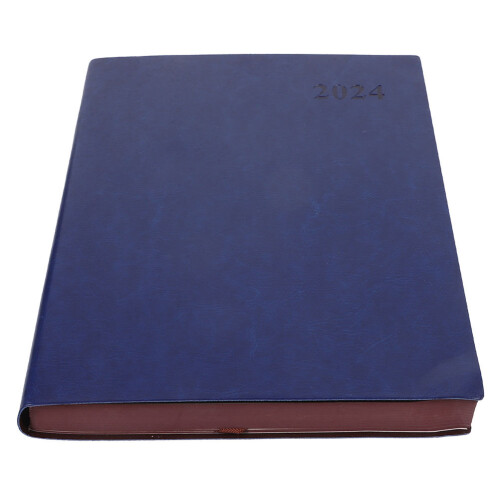 2Pcs Blue Daily Planner Notebook with Artificial Cover 2