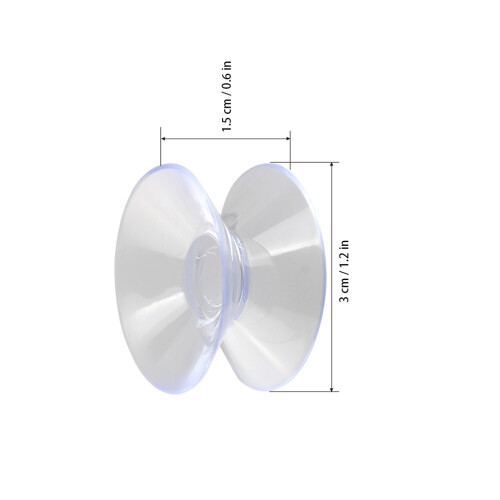 20Pièces Ventouses 30Mm Transparentes Pour Surfaces Lisses 1