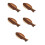 5Pcs Wooden Fish Shaped Serving Plates Versatile Rustic Tapas Tray 7
