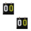 2Pièces Outil De Comptage Flip Scoreboard Compact Résistant 6