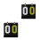 2Pièces Outil De Comptage Flip Scoreboard Compact Résistant 8