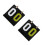 2Pièces Outil De Comptage Flip Scoreboard Compact Résistant 9