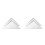 4Pcs Scratch-Resistant Foosball Table Corner Protectors White Plastic 8