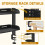 2 Tiers Clamp- Desk Shelf No Drill Desk Organizer Rack Space Saving Adjustable Metal Computer Desktop Clamp 3