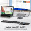 USB Switcher 2 Computers Share 4 USB 3.2 Device 10Gbps USB C Switcher for Keyboard Mouse Printer Webcam Desktop Control 5