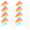 150Pcs Multicolor Triangle Flags Durable Outdoor Safety Banner Flags 2