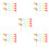 150Pcs Multicolor Triangle Flags Durable Outdoor Safety Banner Flags 4