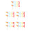 150Pcs Multicolor Triangle Flags Durable Outdoor Safety Banner Flags 5