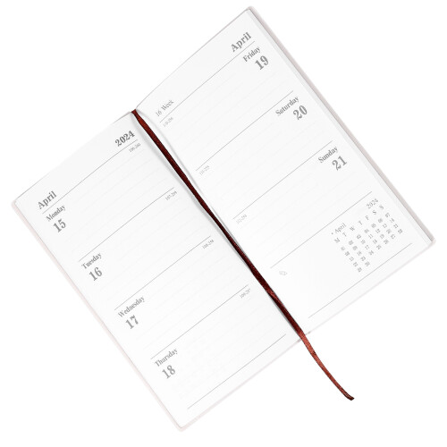 3Pcs PU Grey Planner 2024 Daily to Do List Notebook 2