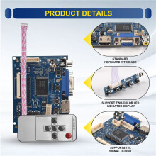 7 Inch 1024 X 600 LCD Screen Display Driver Board W/Driver Board Monitor for Raspberry Pi Support AV Reversing Priority