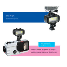 40M Waterproof Underwater Diving Fill Light LED Video Light for Hero 10 9 8 Action Camera / SLR Mirrorless Camera