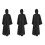 3Pcs Comfortable Polyester Black Cape Halloween Costume for Kids 6