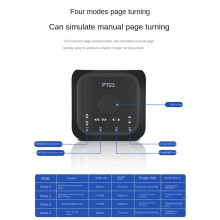 Wireless Page Turner Pedal Rechargeable Wireless Foot for Tablet Smartphone Electronic Music Scores E-Books White