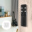 8Pcs Magnetic Remote Control Holder, Self-Adhesive White Remote Holder Wall Mount Slot Design Remote Control Mount 6