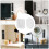 8Pcs Magnetic Remote Control Holder, Self-Adhesive White Remote Holder Wall Mount Slot Design Remote Control Mount 7