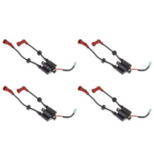 4X Marine Outboard Ignition Coil Assy for  F9.9 13.5 15 20 25HP 40HP Replace 6F5-85570-10, 6F5-85570-11 Motors