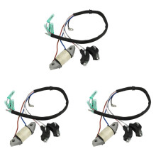 3X Charge Coil 61N-85543-19 for  2 Stroke 30HP Boat Engine