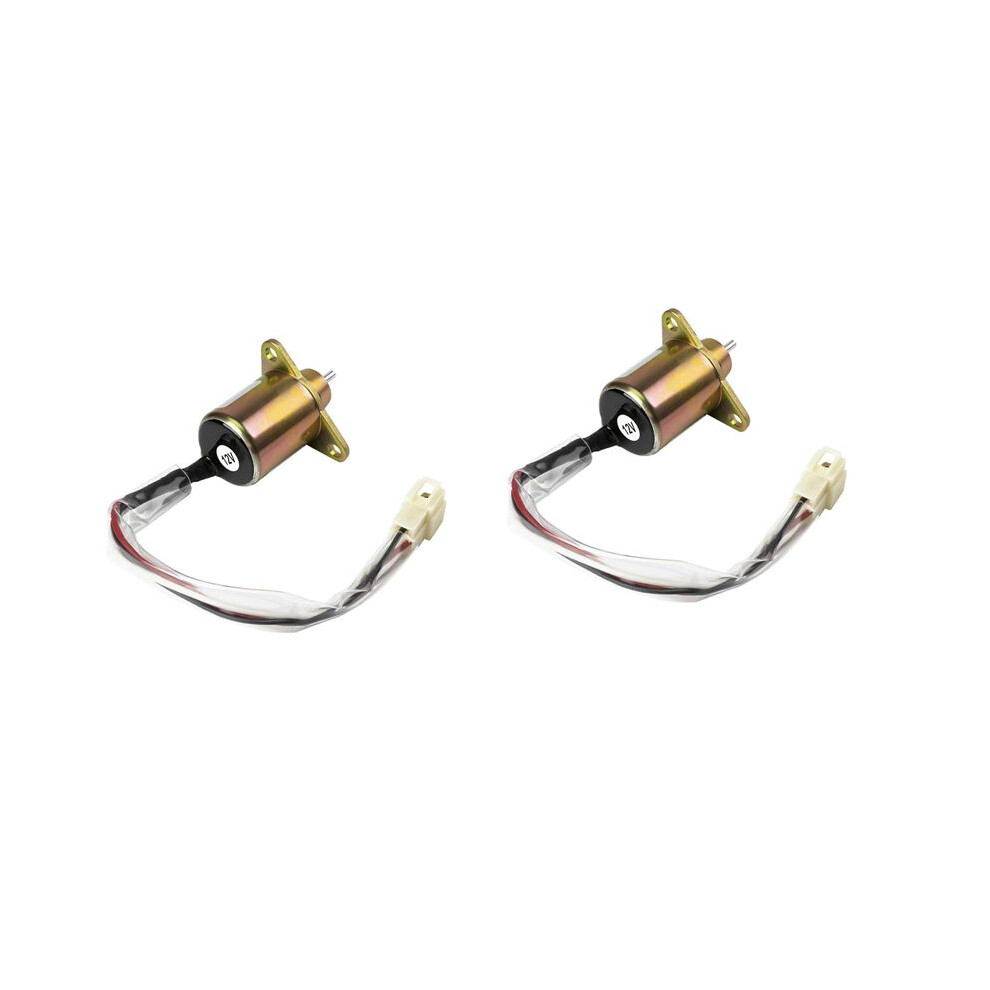 2X Fuel Shutoff Solenoid For 12V Engine Takeuchi 1503Es-12S5suc5s Stop Solenoid Part 17594-6001-4 Sa4569t 6031862419574