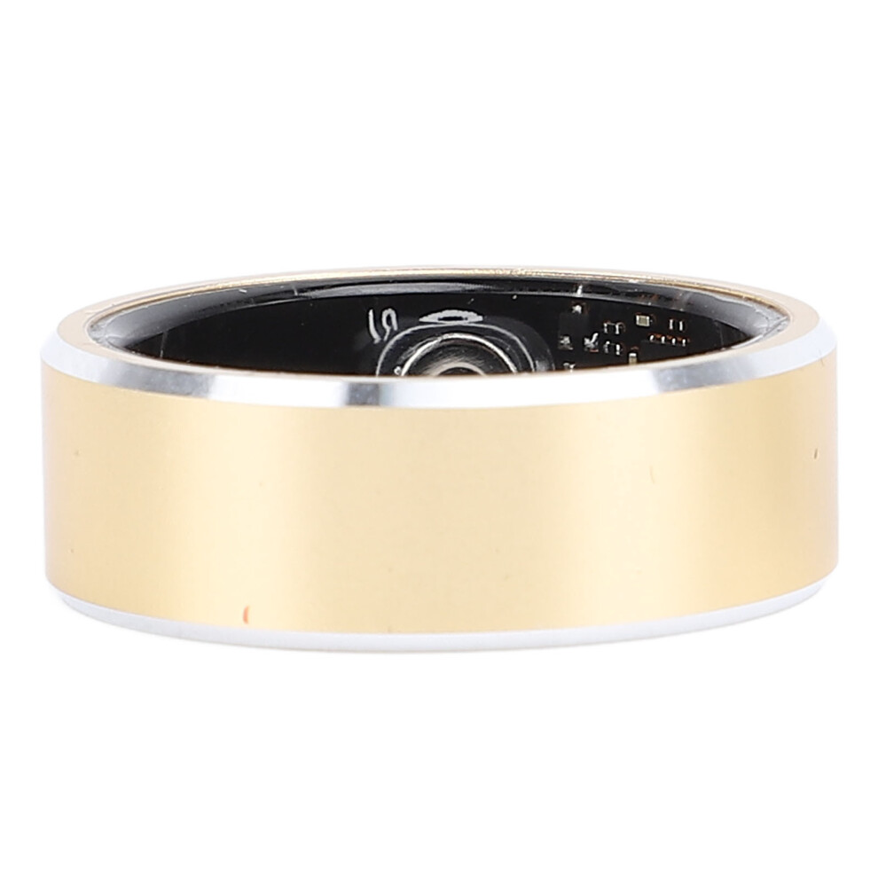 Smart Health Ring Step Counter Fitness Tracker Bluetooth 5.1 Ip68 Gold 9391384894660