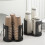 Rotating Coffee Cup Holder for Office and Kitchen Black Plastic Storage Rack 6