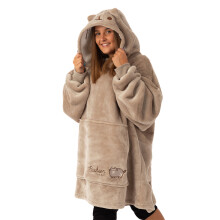Pusheen Blanket Hoodie (Womens Brown)