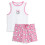 Hello Kitty (Small) Hello Kitty Vest and Shorts Pyjama Set (Womens Pink) 1
