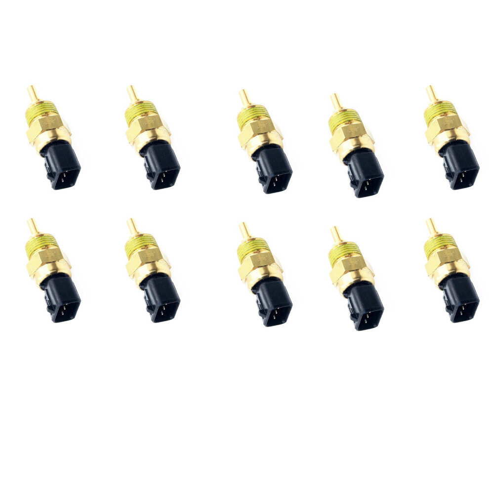 10X Auto Parts Engine Coolant Temperature Sensor For 2000-2015 39220-38030 Black/Yellow 6032528071099