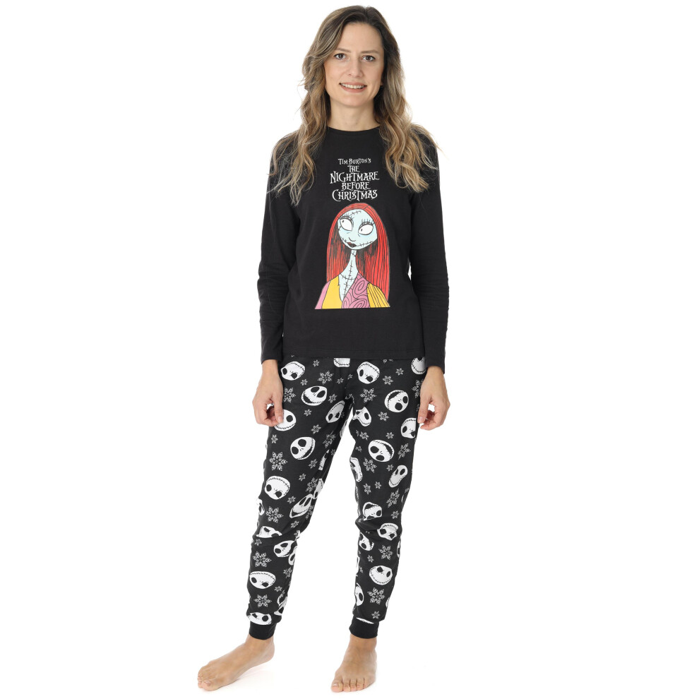 Disney (Medium) The Nightmare Before Christmas Long Sleeve Long Leg Pyjama Set (Womens Multicoloured) Multicolor