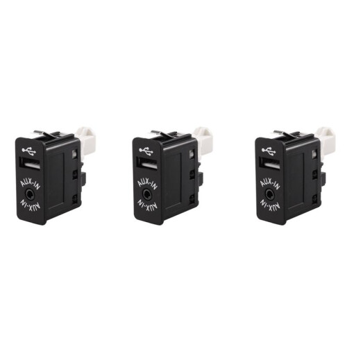 3X Car USB AUX in Plug Auxiliary Input Socket Adapter for  E81 E87 E90 F10 F12 E70 X4 X5 X6